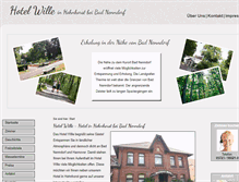Tablet Screenshot of hotelwille.de